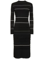 Rachel striped rib knit midi dress Proenza Schouler Women