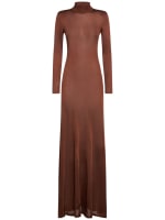 Compact slinky viscose long dress Tom Ford Women