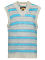 MARNI Brushed Striped Mohair-Blend Sweater Vest for Men