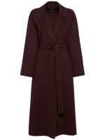 S Max Mara AGATA ウールコート Agata ウールベルテッドロングコート - 'S Max Mara