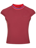 Maglia Scuba Con Logo da Uomo di Ferrari in Rosso