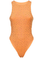 open lace back dress Leslie Amon Sunset Flow Sunrise Embellished Maxi Dress