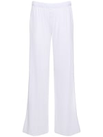 Organic Long Leg Pointelle Pants White