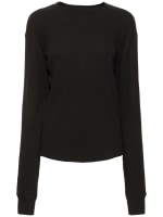 Washed black サーマル長袖tシャツ - Entire Studios - レディース
