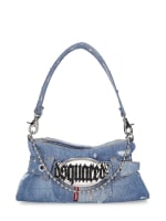Gothic dsquared2 denim shoulder bag - Dsquared2 - Women  | Luisaviaroma