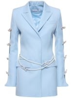 Robe blazer bleu discount ciel