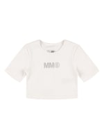 コットンジャージークロップドtシャツ - MM6 Maison Margiela
