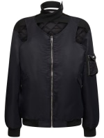 【関税込み】Coperni ブラック カットアウト ボンバージャケット Coperni カットアウト ボンバージャケット | ブラック | FARFETCH JP