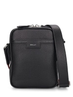 Code cross leather crossbody bag - Bally - Men | Luisaviaroma