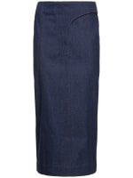 The de-Nîmes denim mini skirt by JACQUEMUS | Official website