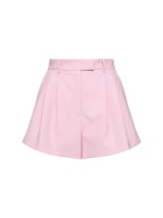 【送料&関税込】MSGM Shorts In Fuxia Wool Wool blend tailored shorts - MSGM - Women | Luisaviaroma