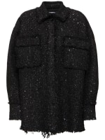 womens jacket msgm tweed jacket