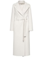 Abrigo de lana con cinturón 'S Max Mara Mujer Luisaviaroma