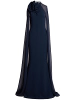 white dress with blue pattern Jane Summers Zoey Blue & White Strapless Midi Bridal Shower & Wedding Guest Dress 2 / Blue Print , female , adult