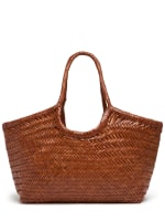 Big nantucket woven leather basket bag - Dragon Diffusion - Women |  Luisaviaroma
