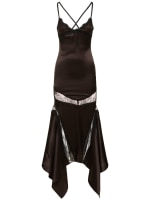 Satin midi dress - The Attico - Women | Luisaviaroma