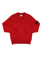Wool blend knit sweater Stone Island Junior Girls Luisaviaroma