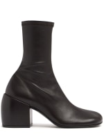 65mm leather ankle boots Dries Van Noten Women Luisaviaroma