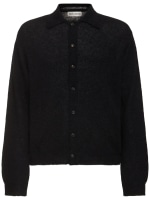 トップス ourlegacy EVENING POLO 48 Our Legacy - Evening Polo Black Fuzzy Alpaca