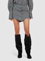 105mm esther suede boots - Paris Texas - Women  | Luisaviaroma
