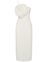 luisaviaroma blumarine ruffled silk long dress BLUMARINE Ruffled Silk Chiffon Long Dress