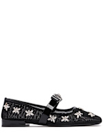 20mm net & crystals ballerina flats - Versace - Women  | Luisaviaroma