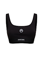 Moon logo stretch jersey sport bra - Marine Serre - Women