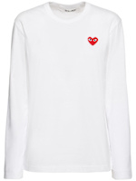 Logo cotton jersey t-shirt - Comme des Garçons Play - Women