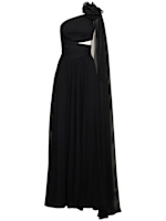Silk chiffon long dress - Elie Saab - Women | Luisaviaroma