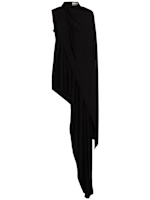Asymmetric draped cape jersey dress - Magda Butrym - Women | Luisaviaroma