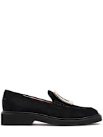 [Roger Vivier] スエードのViv'Rangersローファー Viv' Rangers suede platform loafers in brown - Roger Vivier