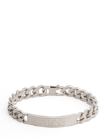 ☆関税込☆MM6 MaisonMargiela★LOGO CUT OUT BRACELET★ MM6 Maison Margiela logo-engraved Chain Bracelet | Silver