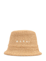 Logo cotton blend bucket hat - Marni - Men  | Luisaviaroma