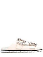 Roger Vivier◆Slidy Viv レザーサンダル 20mm ROGER VIVIER 20mm Slidy Viv Leather Sandals Roger Vivier