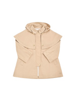 Cotton gabardine trench coat w/ hood Chloé Girls Luisaviaroma