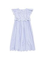 green emerald velvet dress Chlo Baby Girls Embroidered Collar Milano Dress in Pink