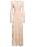 Draped cotton blend lace long dress - Philosophy Di Lorenzo Serafini - Women  | Luisaviaroma