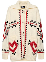 【送料&関税込】Moncler Grenoble Embroidered Wool Blend Tric Wool blend cardigan - Moncler Grenoble - Women | Luisaviaroma
