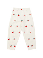 Pantaloni in gabardina di cotone con ricamo - Stella