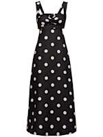 Crush polka dotted linen midi dress - Zimmermann - Women | Luisaviaroma