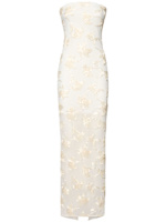 one shoulder maxi dress formal Swept Away Textured Cotton One-Shoulder Maxi Dress main image 1