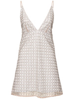sheath corset back prom dress with beading and sequin Rotate Grey Crystal-embellished Mesh Dress UK 6 main image 1
