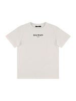 (BALMAIN)コットンジャージーロゴ Tシャツ(SALE!国内発送) コットンジャージーtシャツ - Balmain - ガールズ | Luisaviaroma