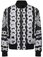 Wendejacke aus metallkette mit druck Versace Herren Luisaviaroma