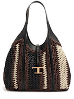 Borsa shopping media in rafia crochet Tod's Donna Luisaviaroma