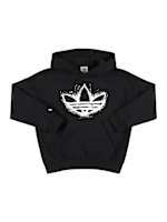 Cotton blend hoodie w/logo adidas Originals Girls Luisaviaroma