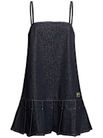 white christmas dresses Rinse Denim Strap Mini Dress main image 0