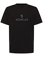 Logo cotton t-shirt - Moncler - Men | Luisaviaroma