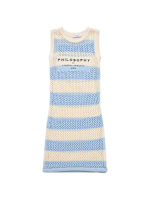 thml embroidered tunic dress THML Size XS blue/white Stripe Pre-Owned Ladies Dress
