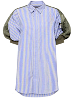 Cotton poplin & nylon twill mini dress - Sacai - Women | Luisaviaroma